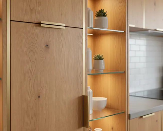 wooden kitchen cabinet