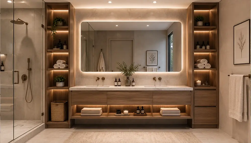 Custom Vanity & Bathroom Storage