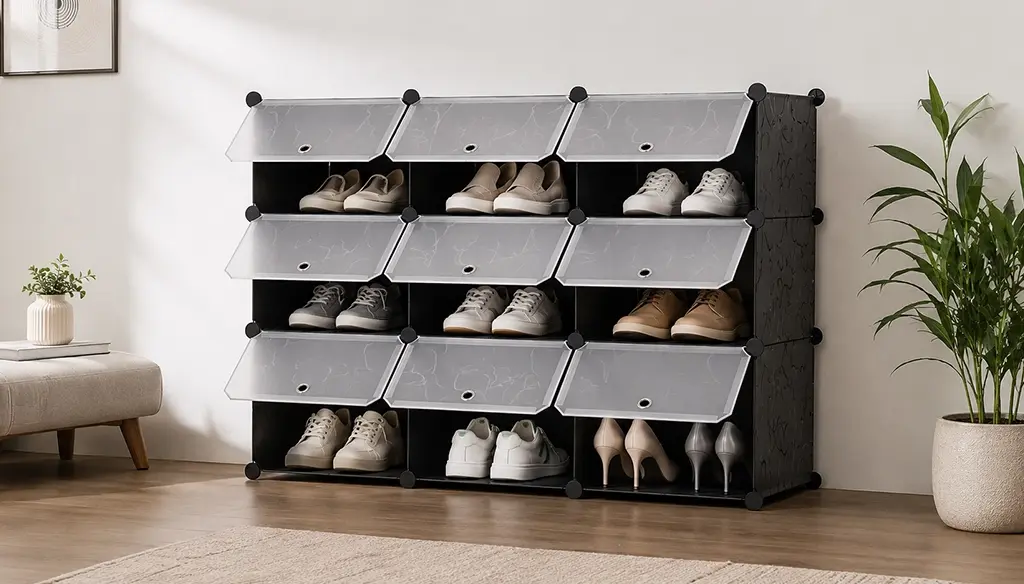 Freestanding Modular Shoe Organizer