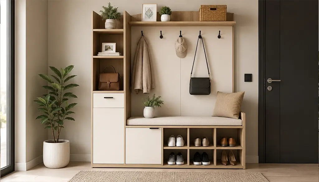 Multi Purpose Entryway Storage Unit