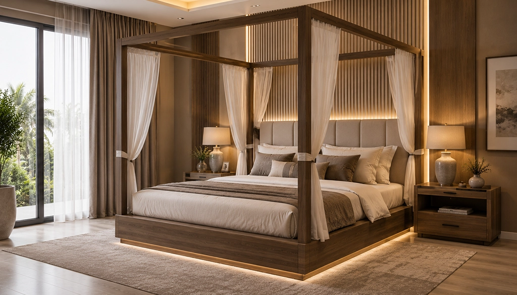 custom made canopy bed
