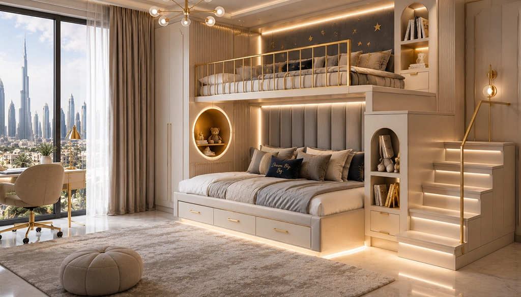 kids bunk beds customize dubai
