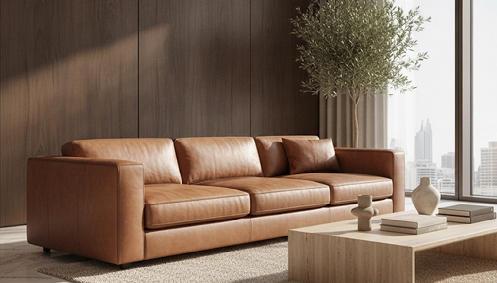 luxury leather sofa