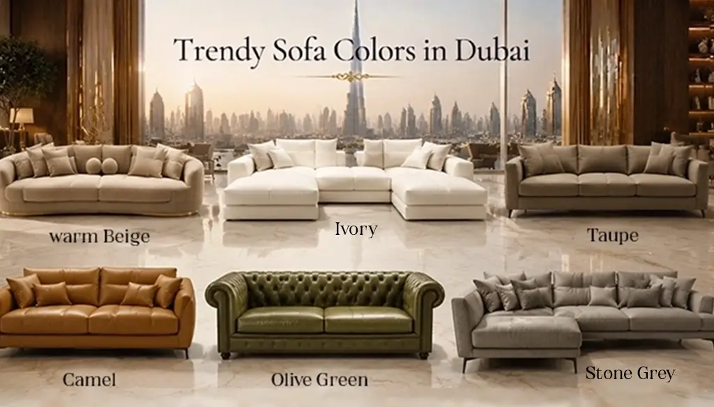sofas collage in these colors