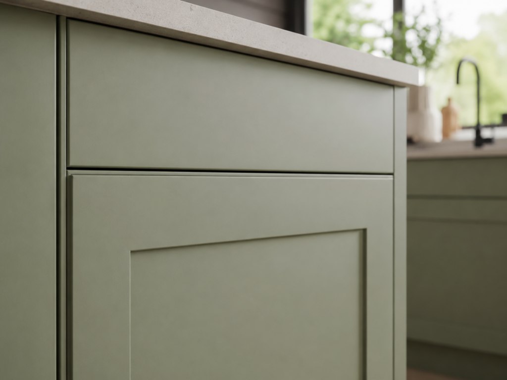 Smooth painted MDF kitchen cabinet door finish